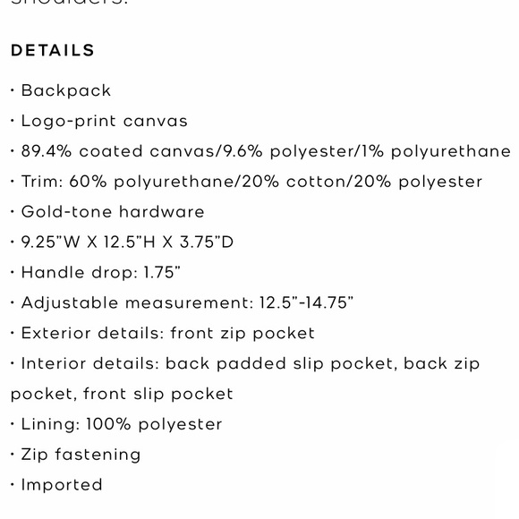 Michael Kors backpack - Picture 5 of 5